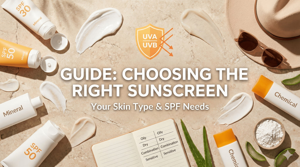 How to Choose the Right Sunscreen for Your Skin Type - Krea Noir