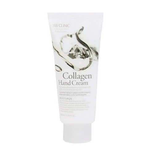 3W Clinic - Collagen Moisturizing Hand Cream - 100ml - Krea Noir