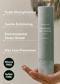 aromatica - Rosemary Salt Scrub Shampoo - 300ml