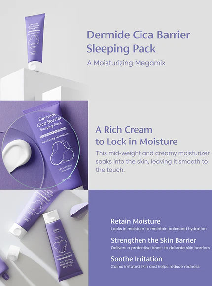 Purito SEOUL – Dermide Cica Barrier Sleeping Pack (New Formula) – 80ml