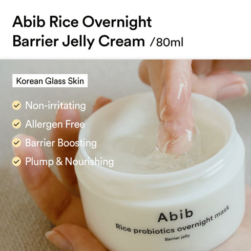 Abib - Rice Probiotics Overnight Mask Barrier Jelly - 80ml