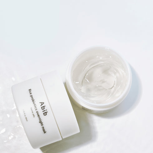 Abib - Rice Probiotics Overnight Mask Barrier Jelly - 80ml - Krea Noir