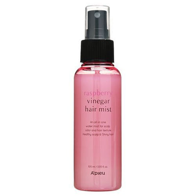 A'PIEU Raspberry Vinegar Hair Mist – Refreshing & Balancing Spray for Scalp and Hair, 105ml - Krea Noir