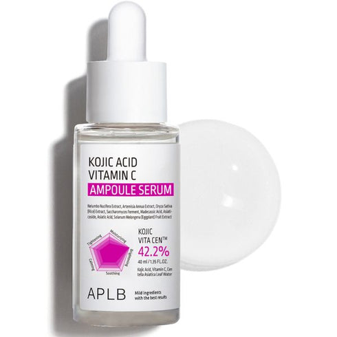 APLB Kojic Acid Vitamin C Ampoule Serum - 40ml - Krea Noir