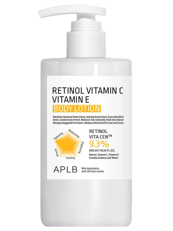 APLB - Retinol Vitamin C Vitamin E Body Lotion - 300ml - Krea Noir