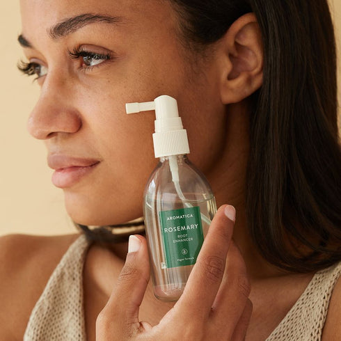 Aromatica Rosemary Root Enhancer – Scalp Essence for Hair Growth & Strength (100ml) - Krea Noir