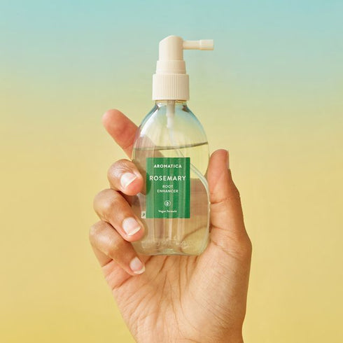 Aromatica Rosemary Root Enhancer – Scalp Essence for Hair Growth & Strength (100ml) - Krea Noir