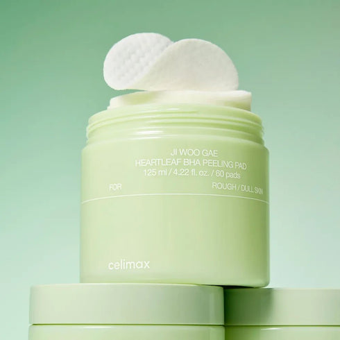 CELIMAX - Ji Woo Gae Heartleaf BHA Peeling Pad - 60pcs - Krea Noir
