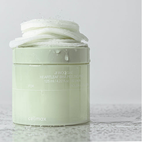 CELIMAX - Ji Woo Gae Heartleaf BHA Peeling Pad - 60pcs - Krea Noir
