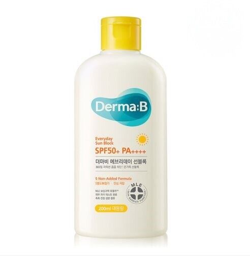 Derma:B - Everyday Sun Block SPF50+ PA++++ - 200ml - Krea Noir