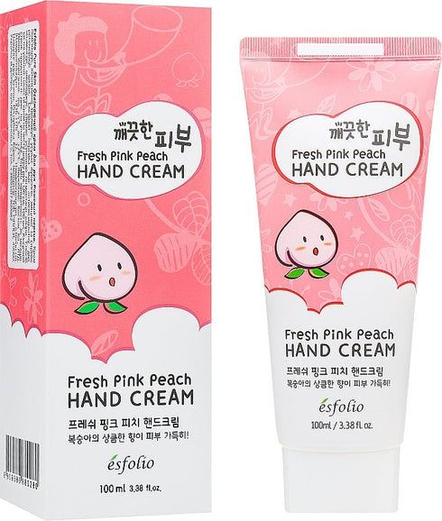 esfolio - Pure Skin Fresh Pink Peach Hand Cream - 100ml - Krea Noir