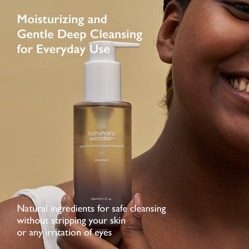 haruharu wonder - Black Rice Moisture Cleansing Oil - 150ml - Krea Noir