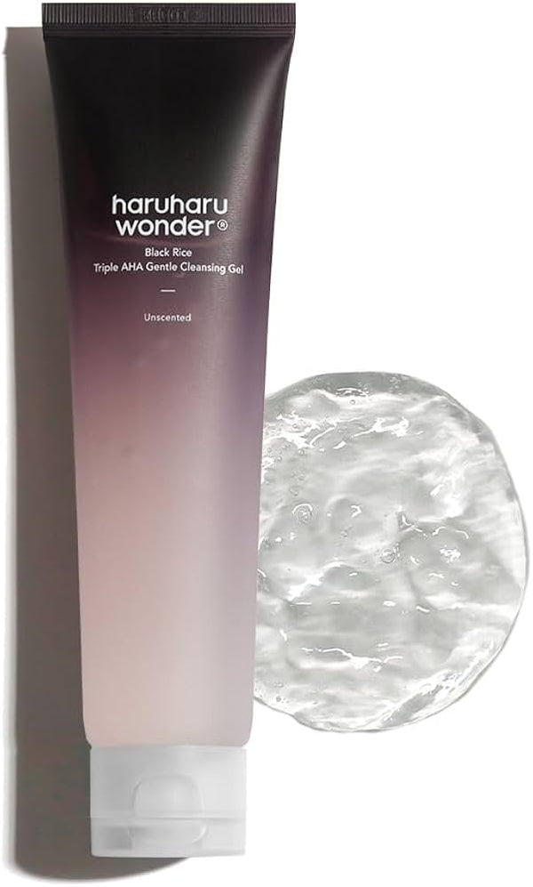 haruharu wonder - Black Rice Triple AHA Gentle Cleansing Gel - 100ml - Krea Noir