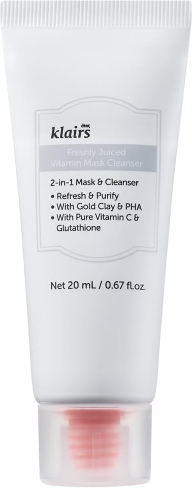 Klairs – Freshly Juiced Vitamin Mask Cleanser – 150ml - Krea Noir
