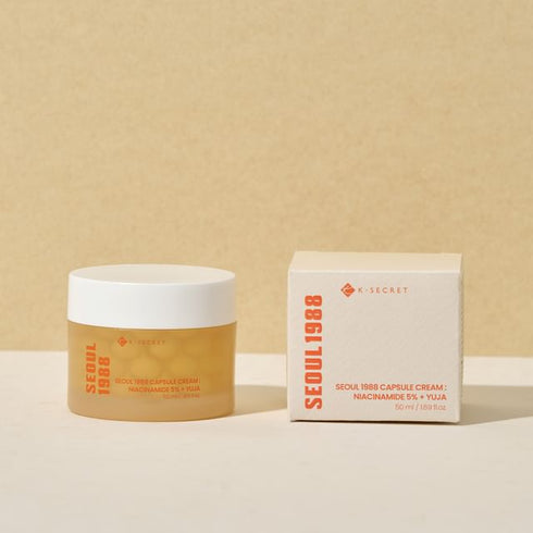 KSECRET - SEOUL 1988 Capsule Cream : Niacinamide 5% + Yuja - 50ml - Krea Noir