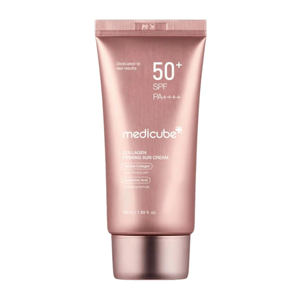 medicube - Collagen Firming Sun Cream SPF50+ PA++++ - 50ml - Krea Noir