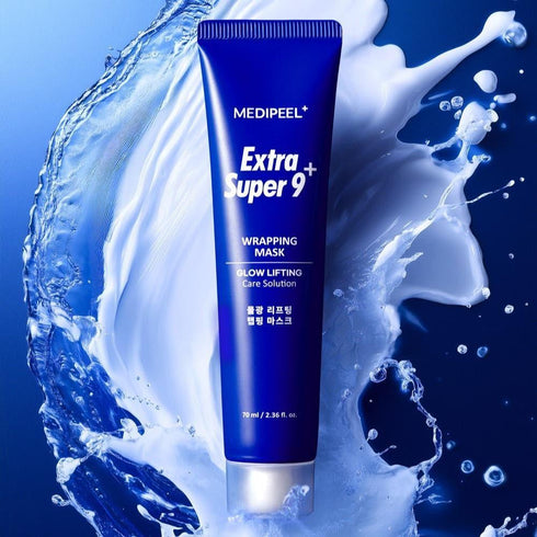 MEDIPEEL+ Extra Super 9 Plus Glow Lifting Wrapping Mask – 70ml - Krea Noir