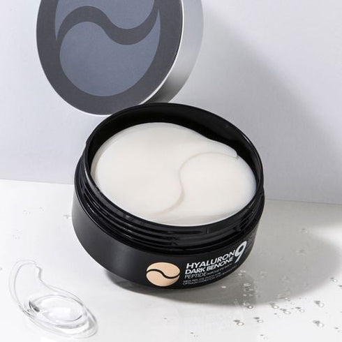 MEDIPEEL+ Hyaluron Dark Benone Peptide - 9 Ampoule Eye Patch – 1.6g x 60 Pads - Krea Noir