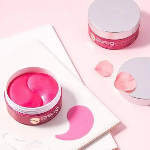 MEDIPEEL+ Hyaluron Rose Peptide 9 Ampoule Eye Patch - Krea Noir