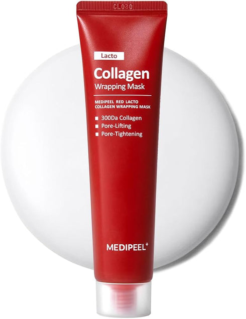MEDIPEEL+ Red Lacto Collagen Wrapping Mask – 70ml - Krea Noir
