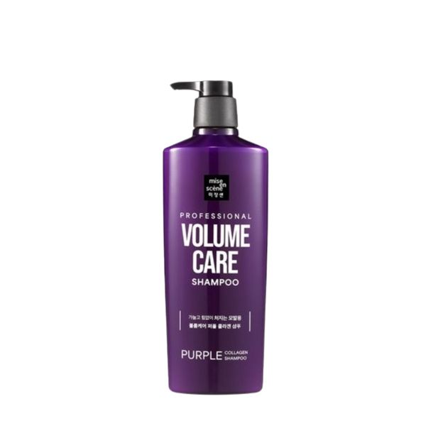 miseenscéne - Volume Care Purple Collagen Shampoo - 680ml - Krea Noir