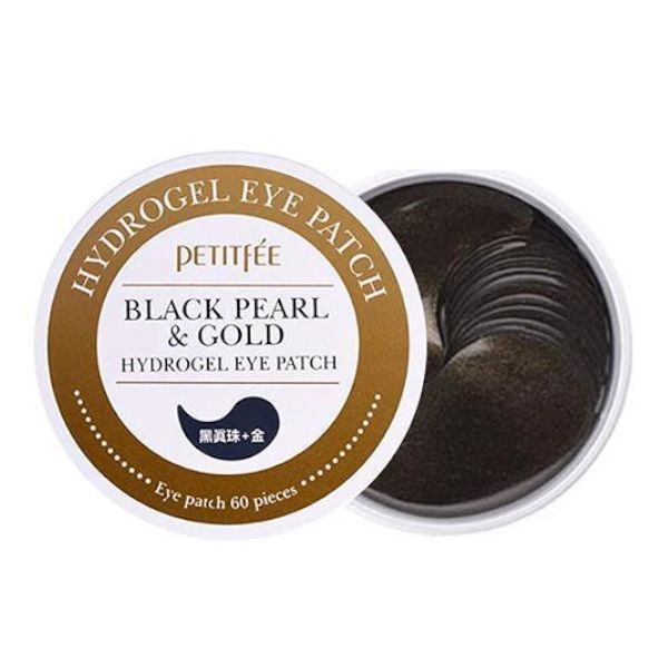 PETITFEE – Black Pearl & Gold Hydrogel Eye Patch – 60pcs - Krea Noir
