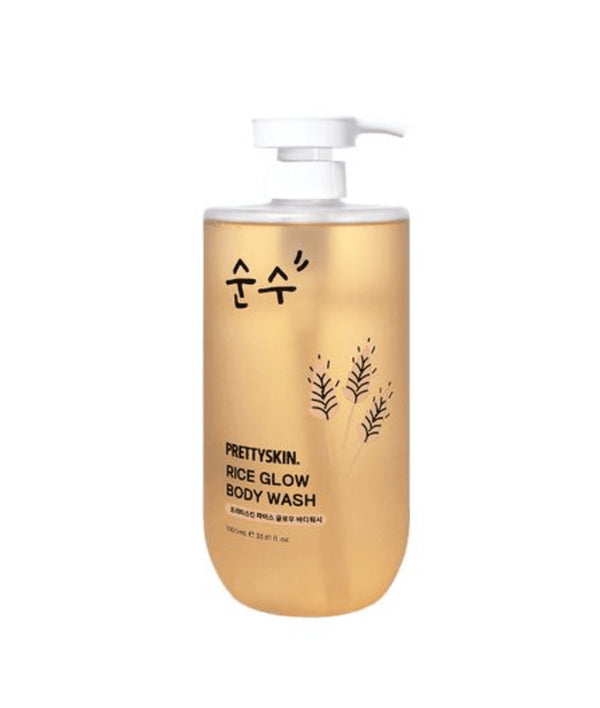 PRETTYSKIN - Rice Glow Body Wash - 1000m - Krea Noir