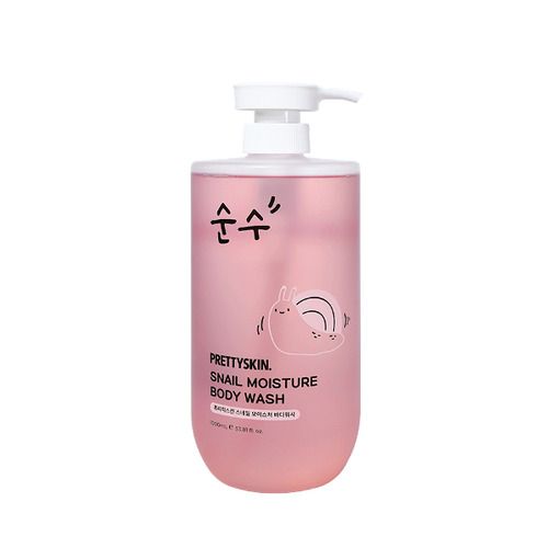 PRETTYSKIN - Snail Moisture Body Wash - 1000ml - Krea Noir