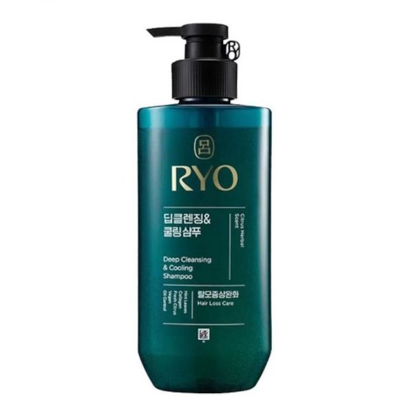 Ryo Hair Deep Cleansing & Cooling Shampoo – For Oily Scalp & Fresh Sensation, 592ml - KRAP Beauty