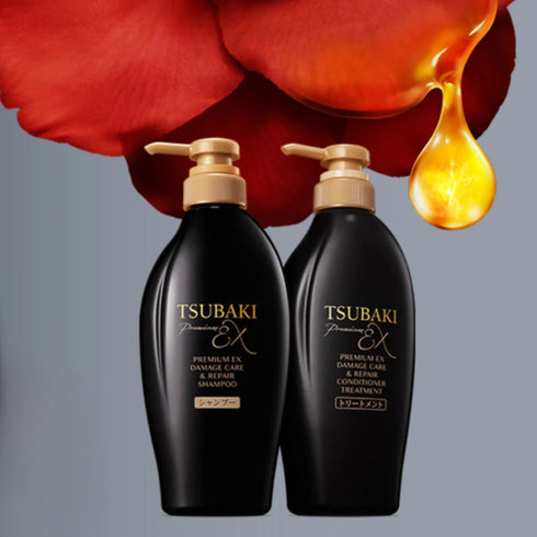 Shiseido - Tsubaki Premium EX Damage Care & Repair Conditioner Treatment - 450ml - Krea Noir
