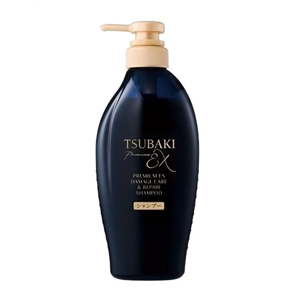Shiseido - Tsubaki Premium EX Damage Care & Repair Shampoo - 450ml - Krea Noir