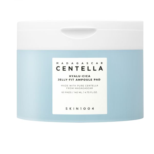 SKIN1004 Madagascar Centella Hyalu - Cica Jelly - Fit Ampoule Pads – Hydrating & Soothing (60 Pads) - Krea Noir