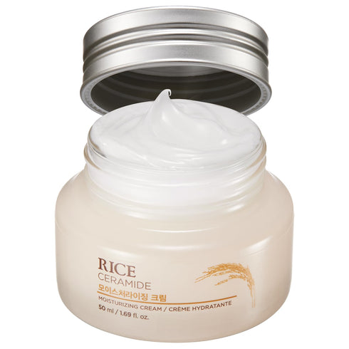 THE FACE SHOP - Rice & Ceramide Moisturizing Cream - 50ml - Krea Noir